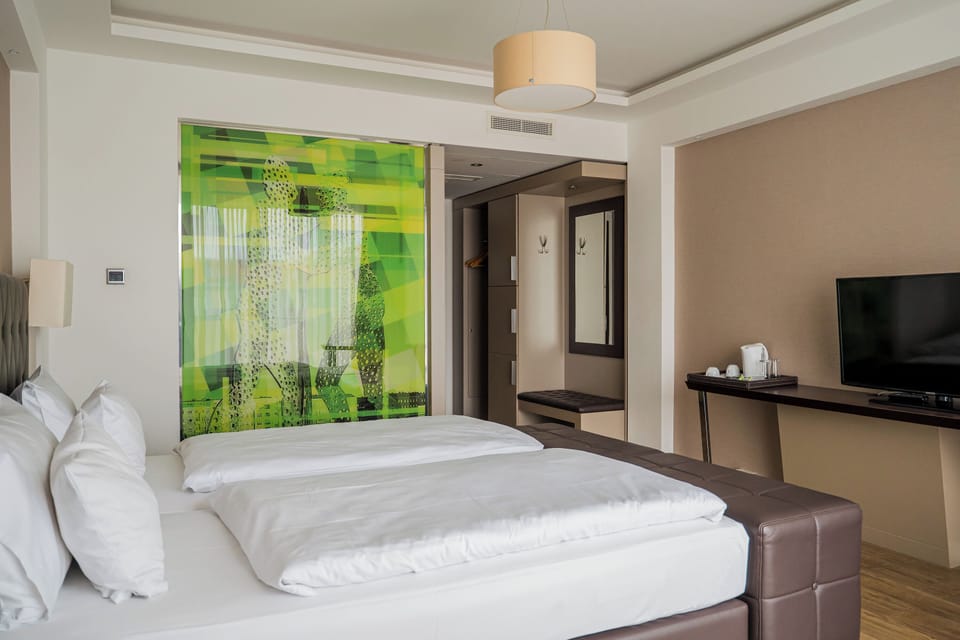 Minibar, in-room safe, desk, blackout drapes
