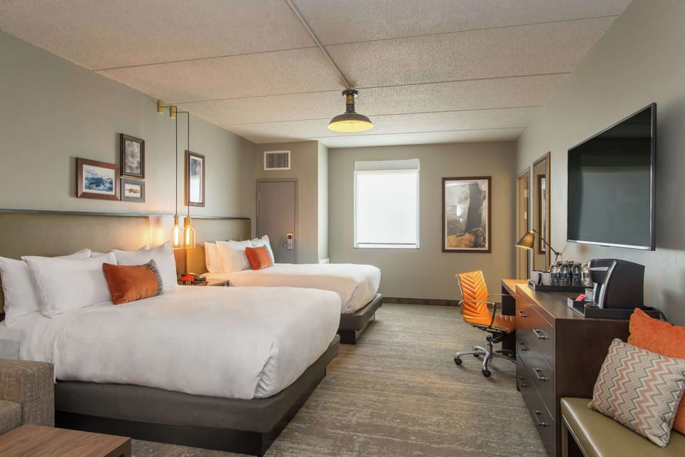 Studio Suite, 2 Queen Beds, Non Smoking | Egyptian cotton sheets, premium bedding, Tempur-Pedic beds