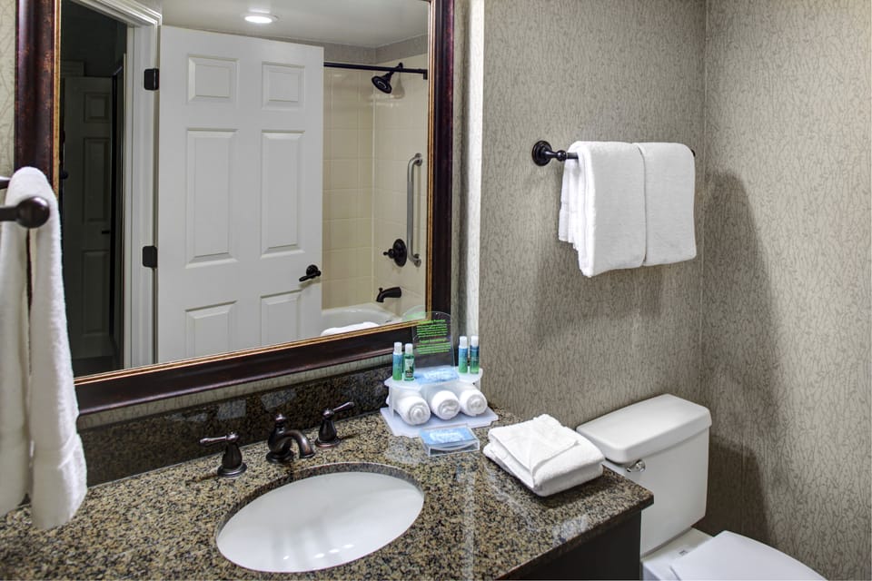 Free toiletries, hair dryer, towels, soap