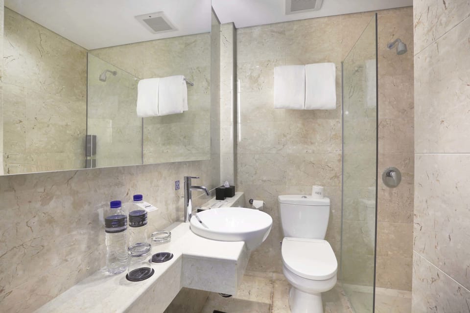 Superior Room | Bathroom | Shower, free toiletries, hair dryer (on request), slippers