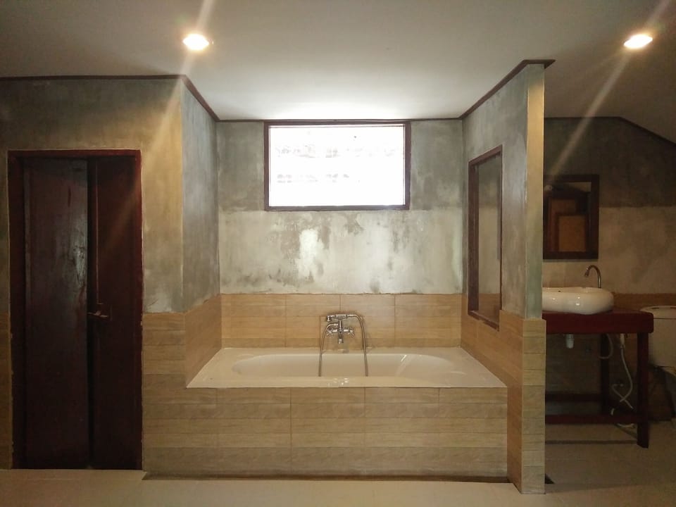 Superior Air Conditioned Room | Deep soaking bathtub