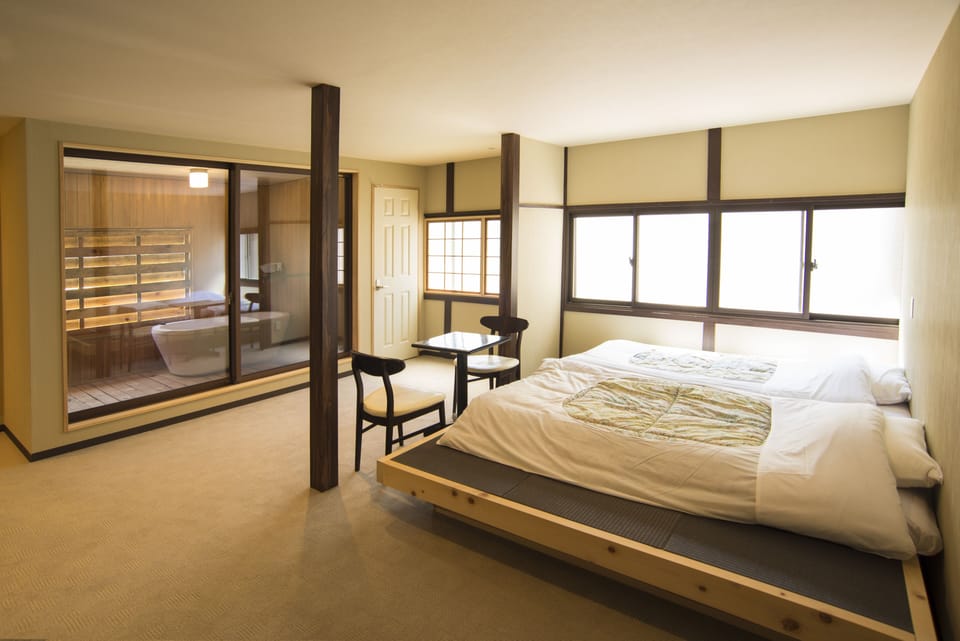Standard Twin Room with Shower and Hot Spring, Non Smoking | Individually decorated, individually furnished, free WiFi, bed sheets
