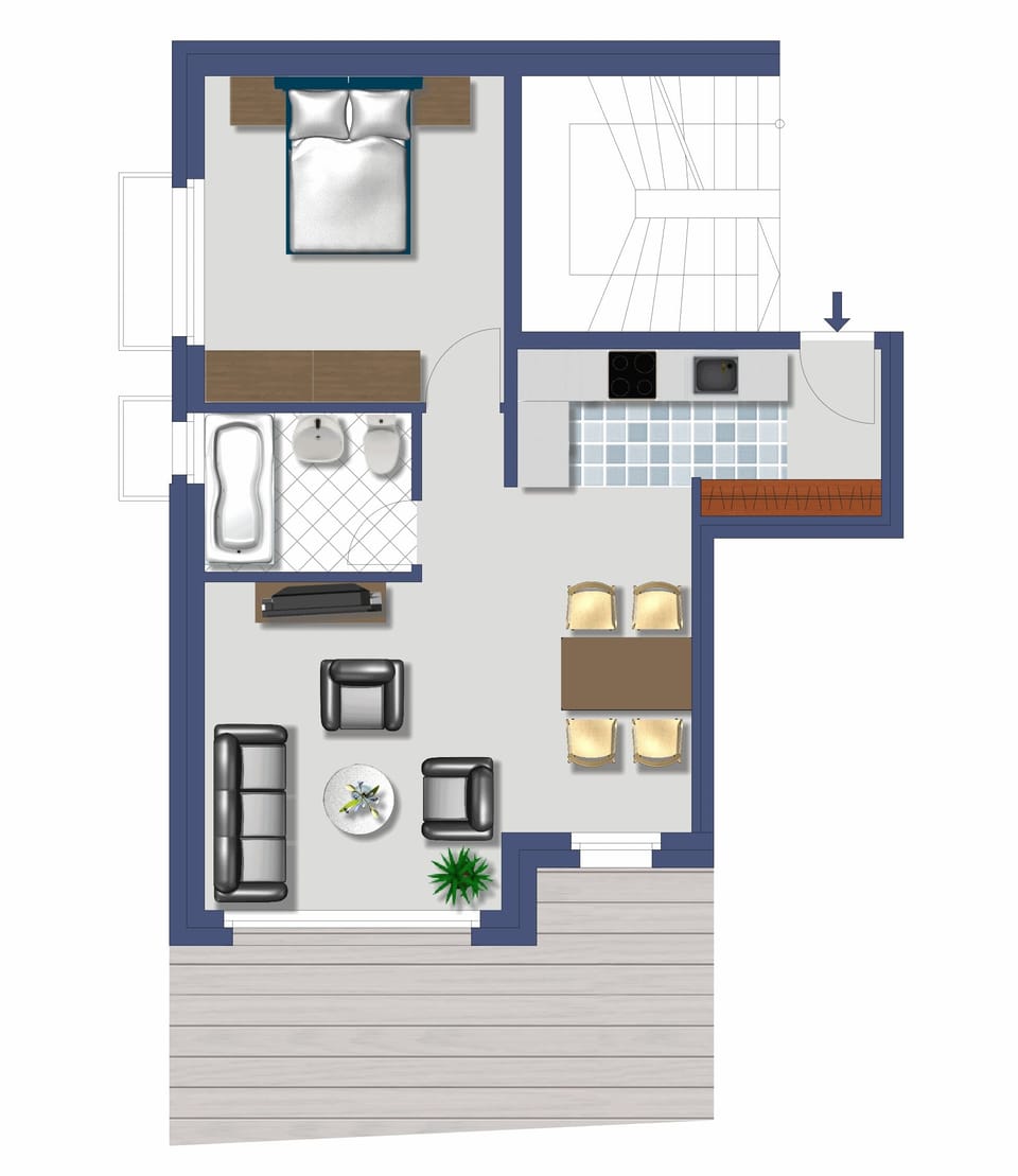 One-Bedroom Apartment with Matterhorn View | Desk, soundproofing, free cribs/infant beds, travel crib