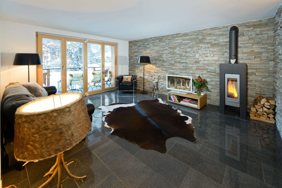 Two-Bedroom Apartment | Living area | Flat-screen TV, DVD player