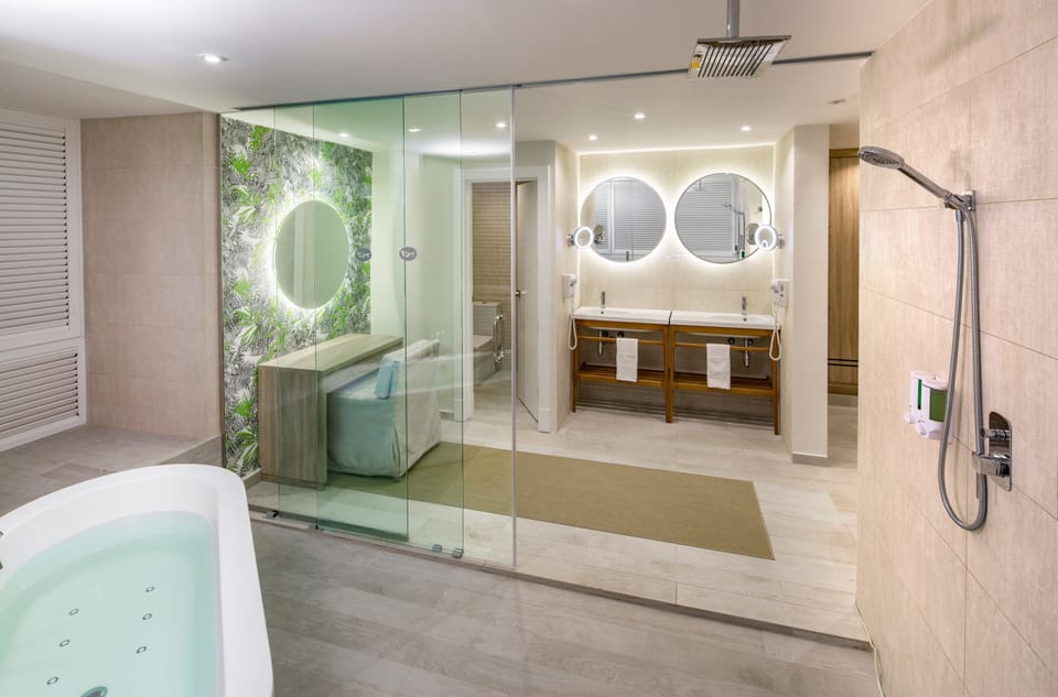 Suite (RENOVATED) | Bathroom | Combined shower/tub, eco-friendly toiletries, hair dryer, slippers