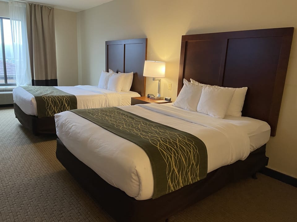 Basic Suite, Multiple Beds, Accessible, Non Smoking | Living room | 43-inch LCD TV with satellite channels, TV