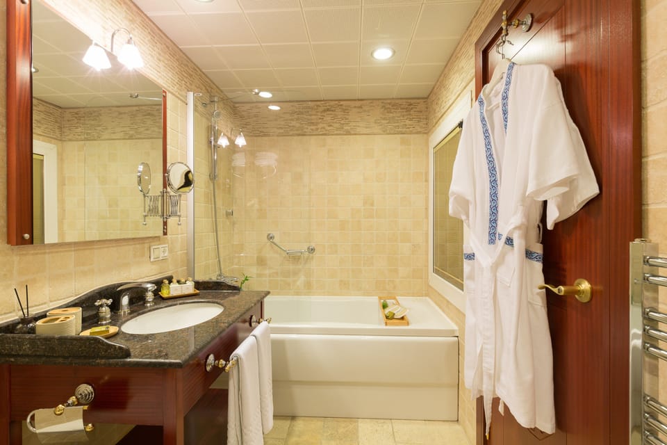 Deluxe Room, Park View | Bathroom | Free toiletries, hair dryer, bathrobes, slippers