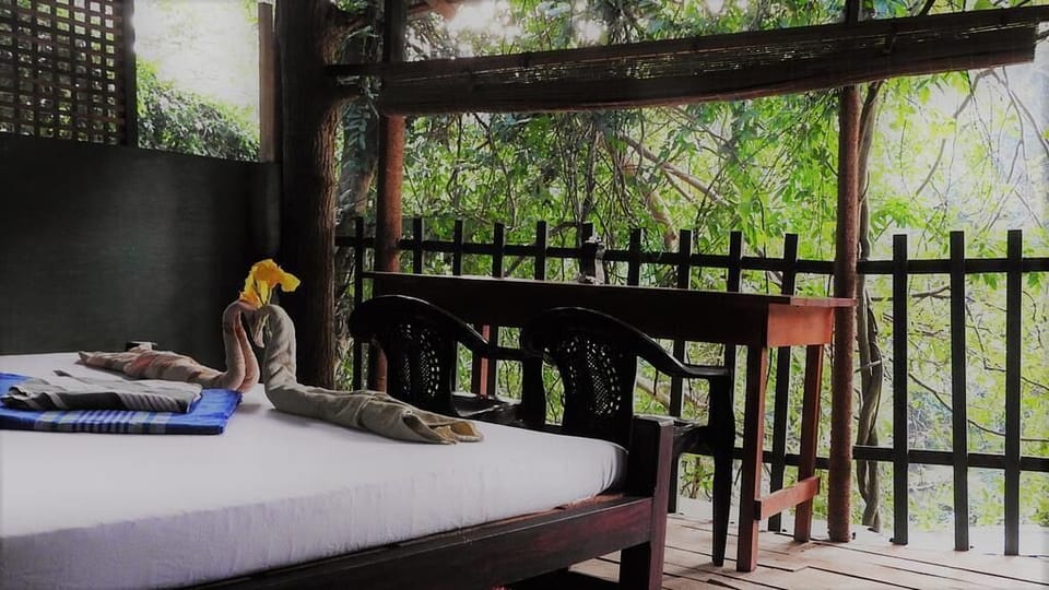 Basic Cabin, 1 Queen Bed, River View | Desk, laptop workspace, iron/ironing board, free WiFi