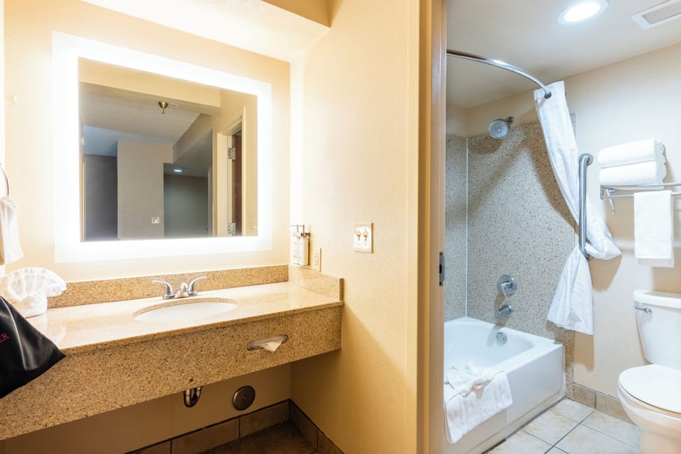2 Bedroom Family Suite, 1 King and 1 Bunk (Twin over Double) | Bathroom | Free toiletries, hair dryer, towels, soap