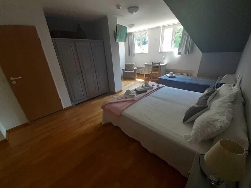 Traditional Triple Room, Garden View | Desk, free WiFi, bed sheets