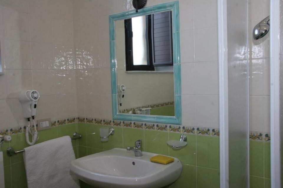 Shower, free toiletries, hair dryer, bidet