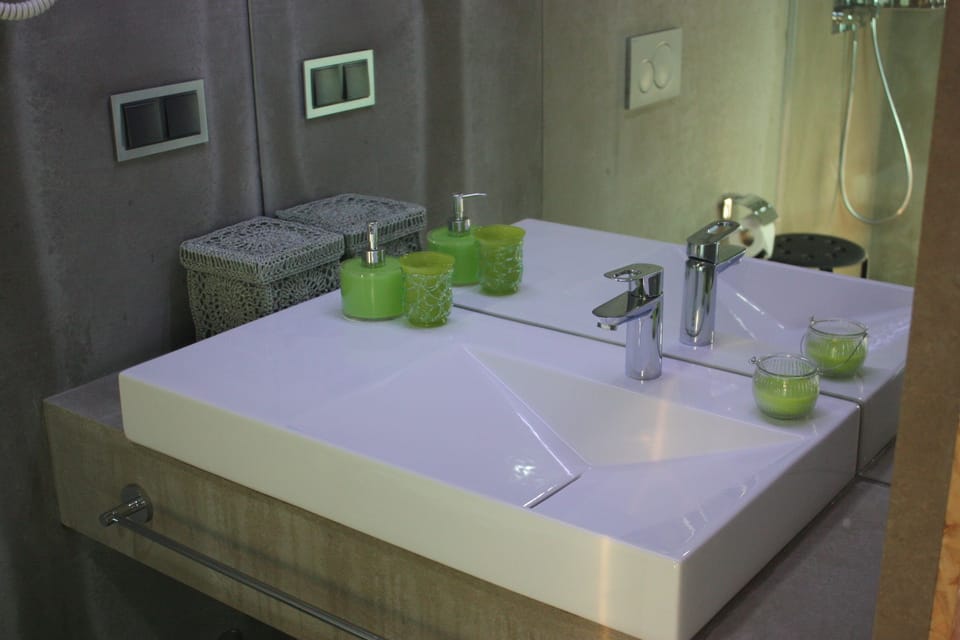 Twin Room | Bathroom | Shower, free toiletries, hair dryer, towels