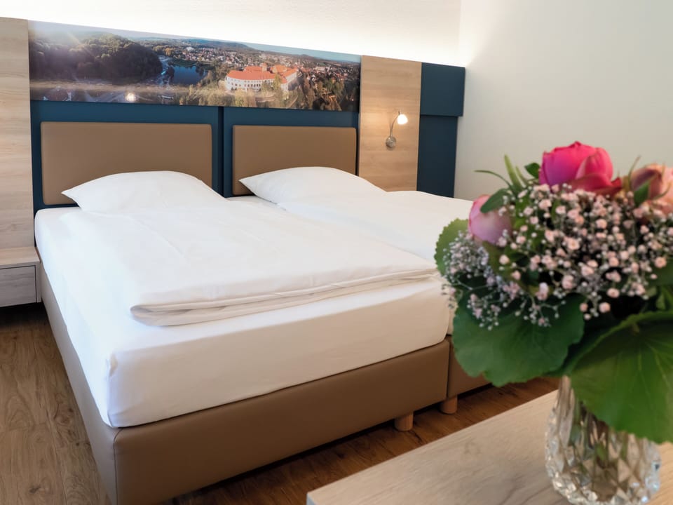 Desk, free WiFi, bed sheets