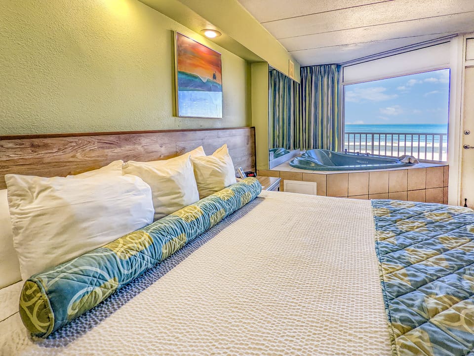 Superior Room, 1 King Bed, Ocean View, Oceanfront | Laptop workspace, iron/ironing board, free WiFi, bed sheets