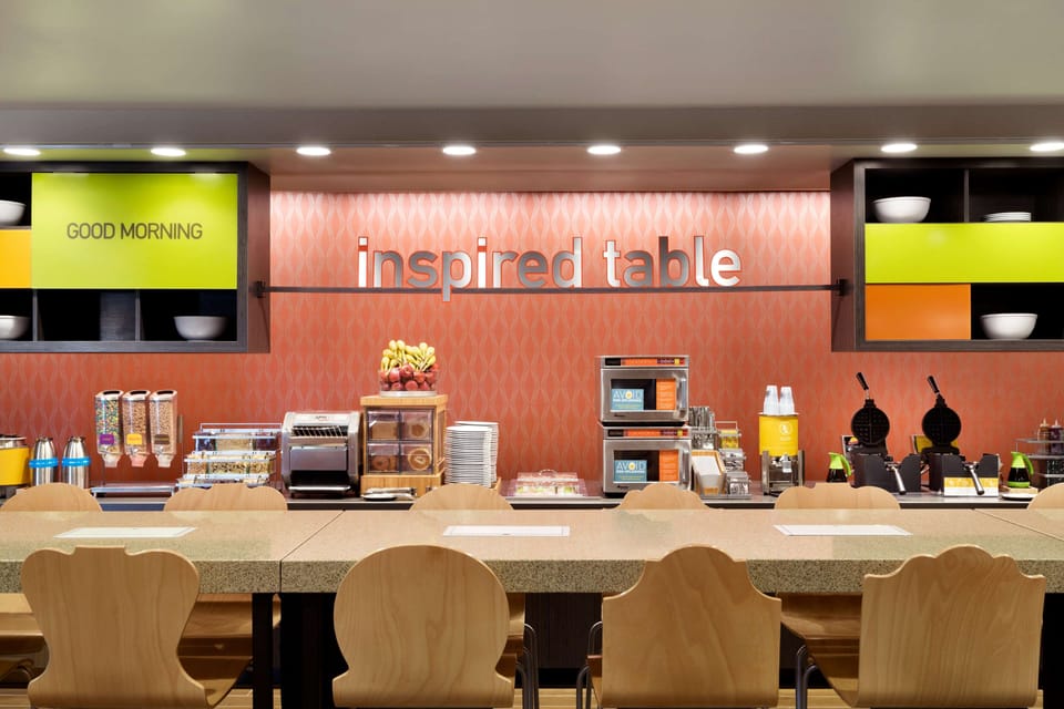 Free daily self-serve breakfast