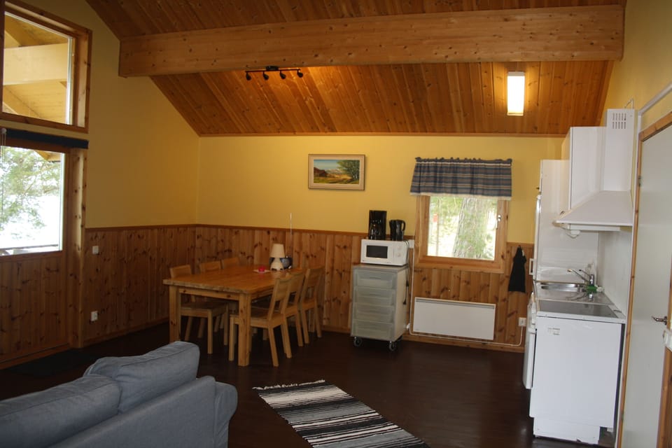 Classic Cabin, 1 Bedroom, Private Bathroom, Lake View | Living area | TV