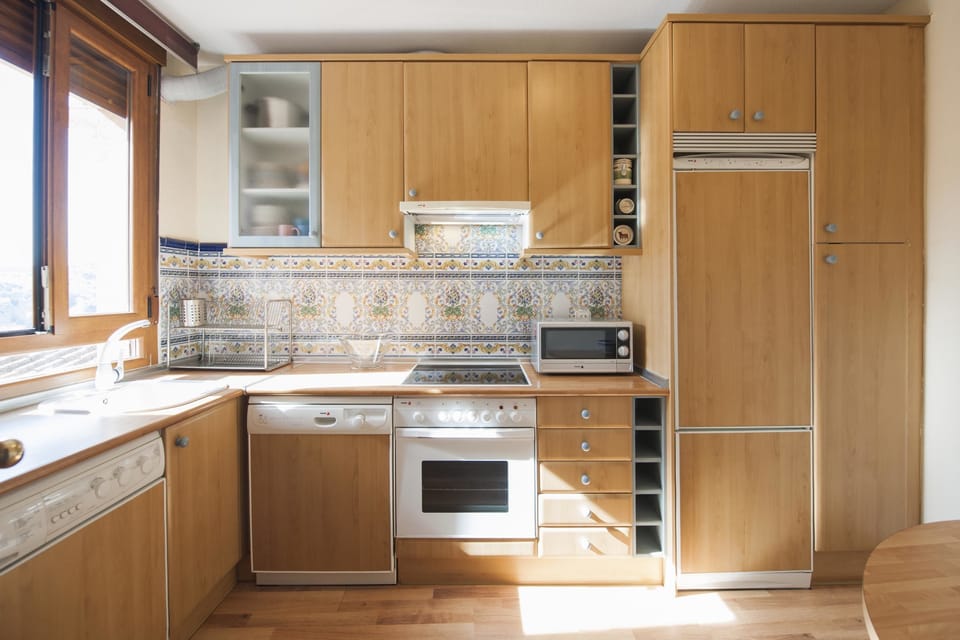 Apartment, 2 Bedrooms, Terrace | Private kitchenette | Fridge, microwave, oven, stovetop