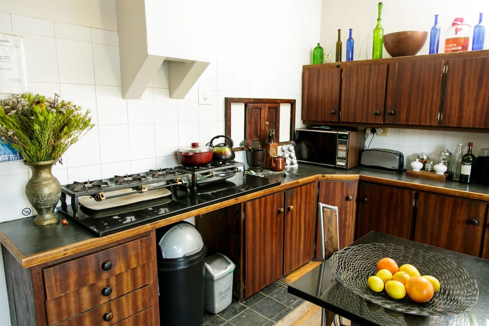 Standard Double Room | Shared kitchen facilities | Full-size fridge, microwave, stovetop, toaster