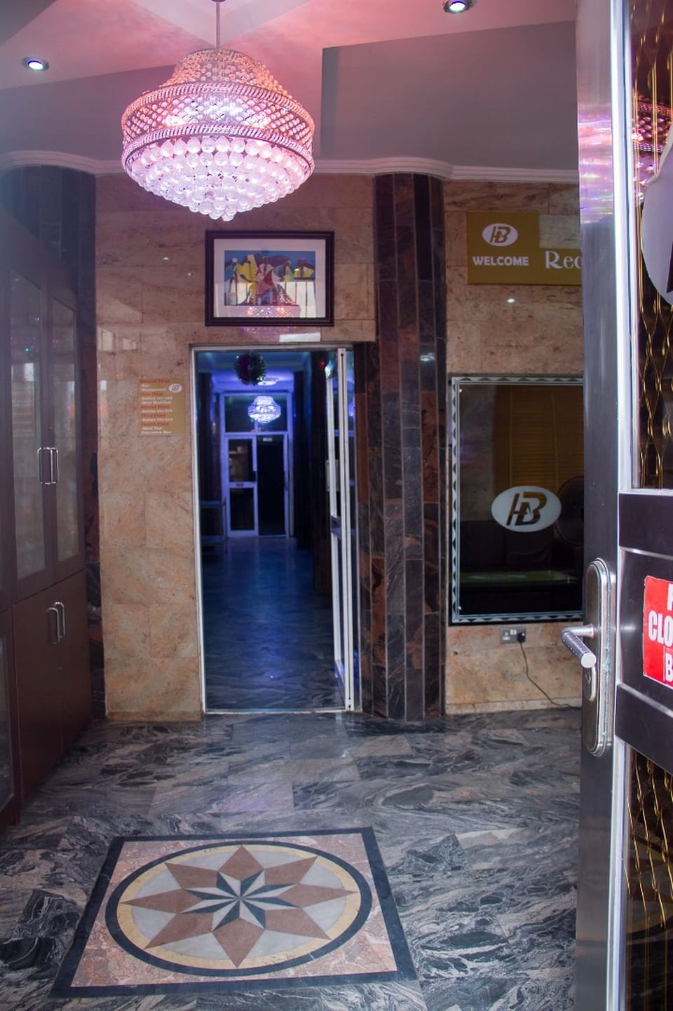 Interior entrance