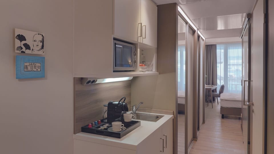 Apartment, 1 Bedroom | Hypo-allergenic bedding, in-room safe, desk, laptop workspace