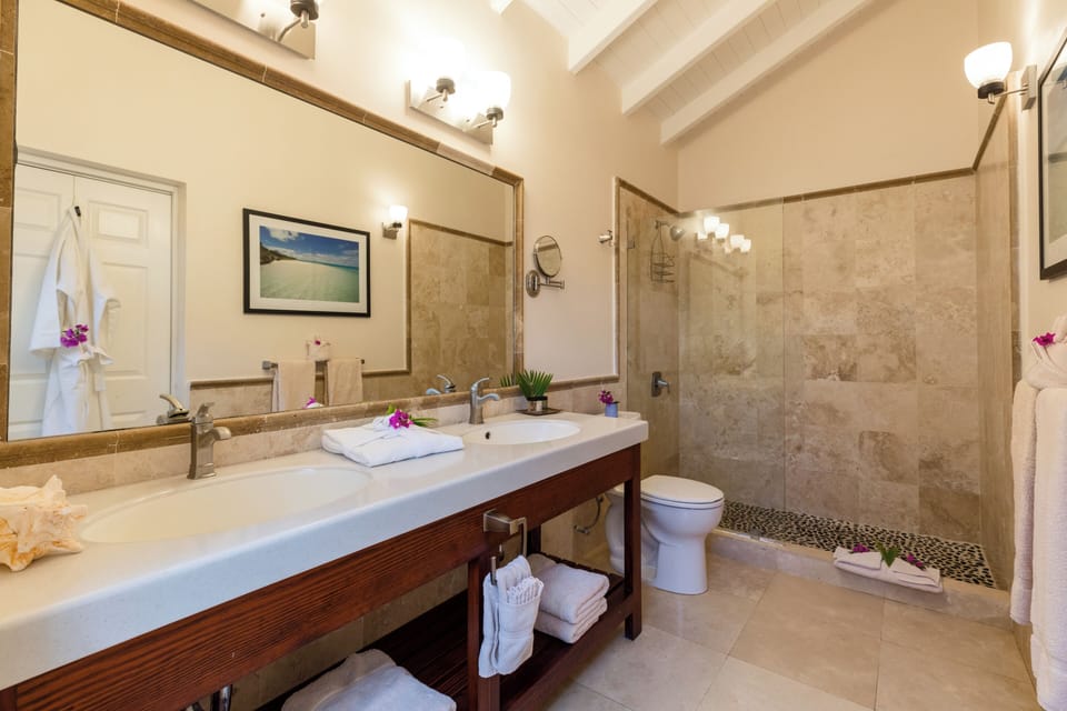 Deluxe Room, 1 Bedroom, Balcony, Harbor View | Bathroom | Free toiletries, hair dryer, bathrobes, towels
