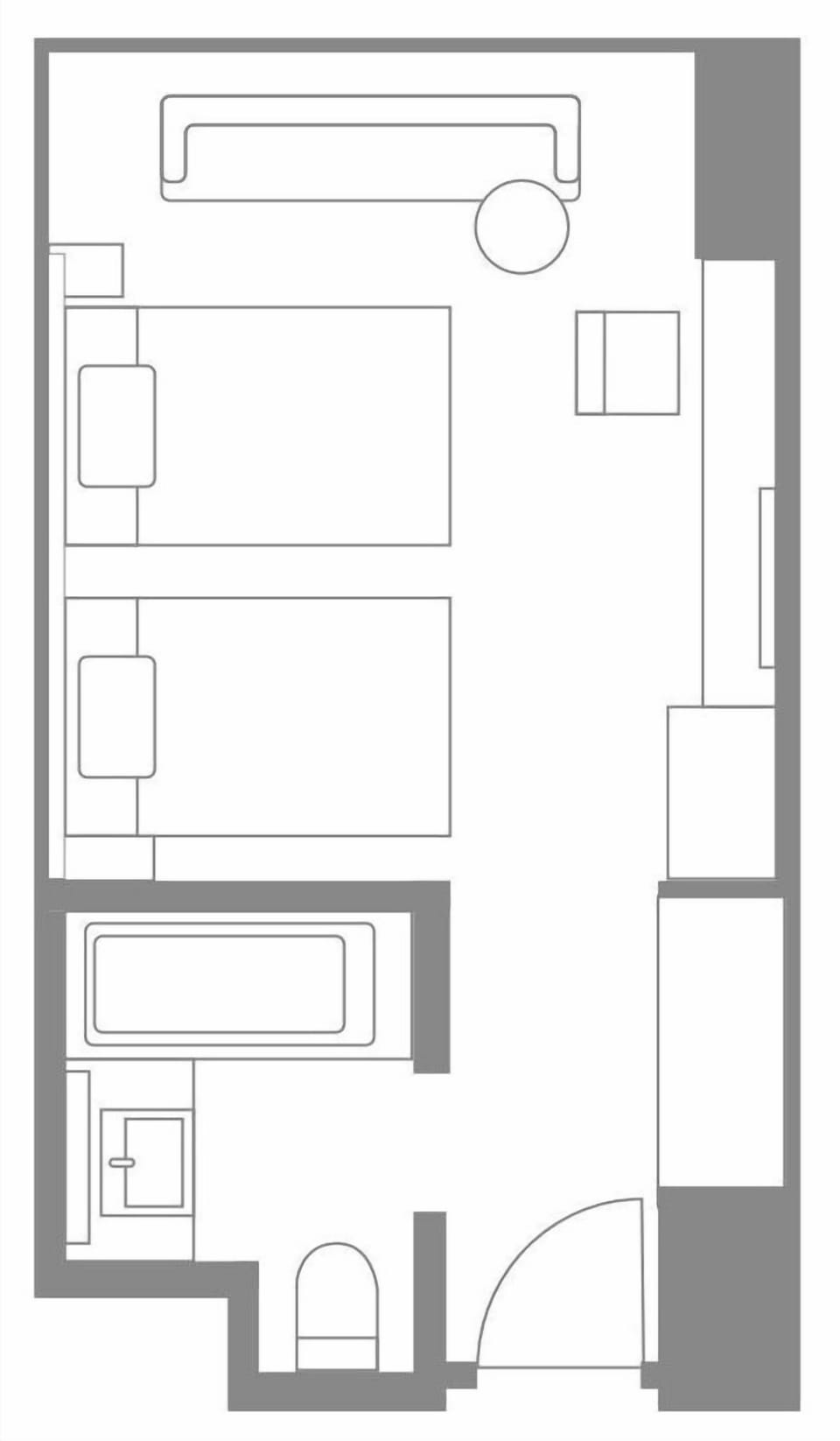 Premium bedding, down comforters, in-room safe, desk
