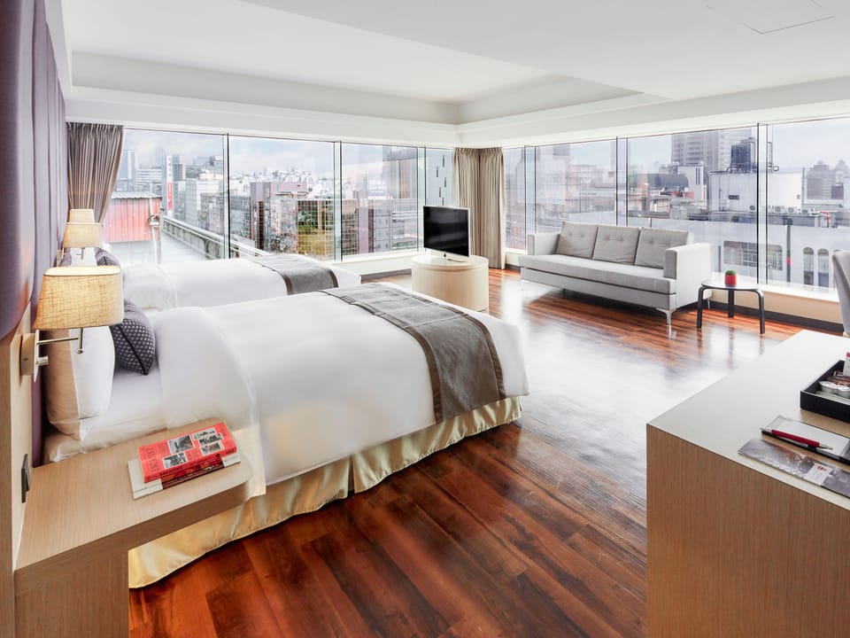 Panoramic Quadruple Room | Premium bedding, down comforters, pillowtop beds, in-room safe