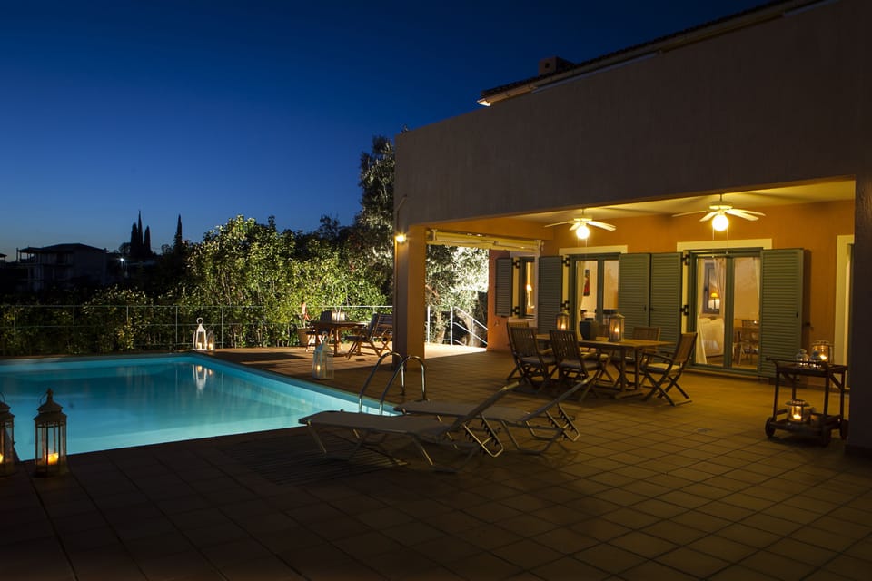 Front of property - evening/night