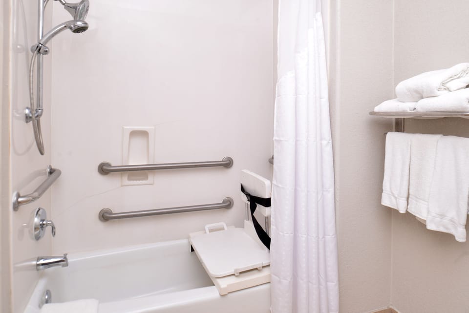 Hair dryer, towels