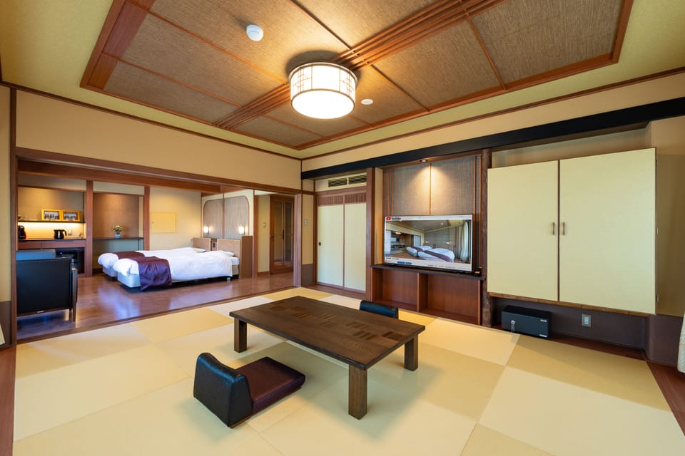 Main Building Japanese & Western Type Room | In-room safe, blackout drapes, iron/ironing board, free WiFi