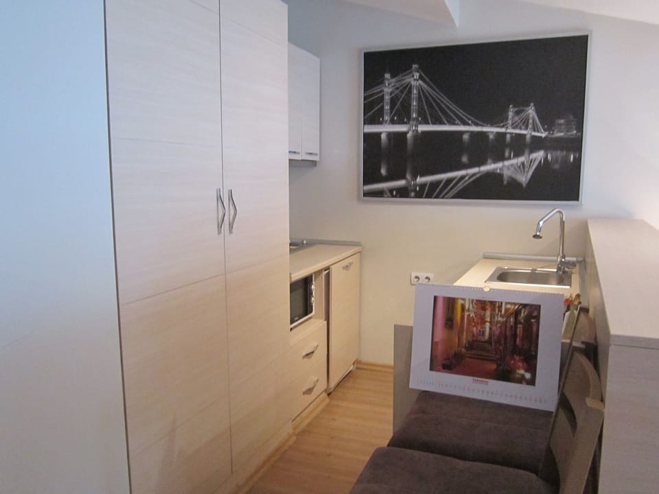 Roof Suite, Kitchen | Private kitchen | Fridge, electric kettle