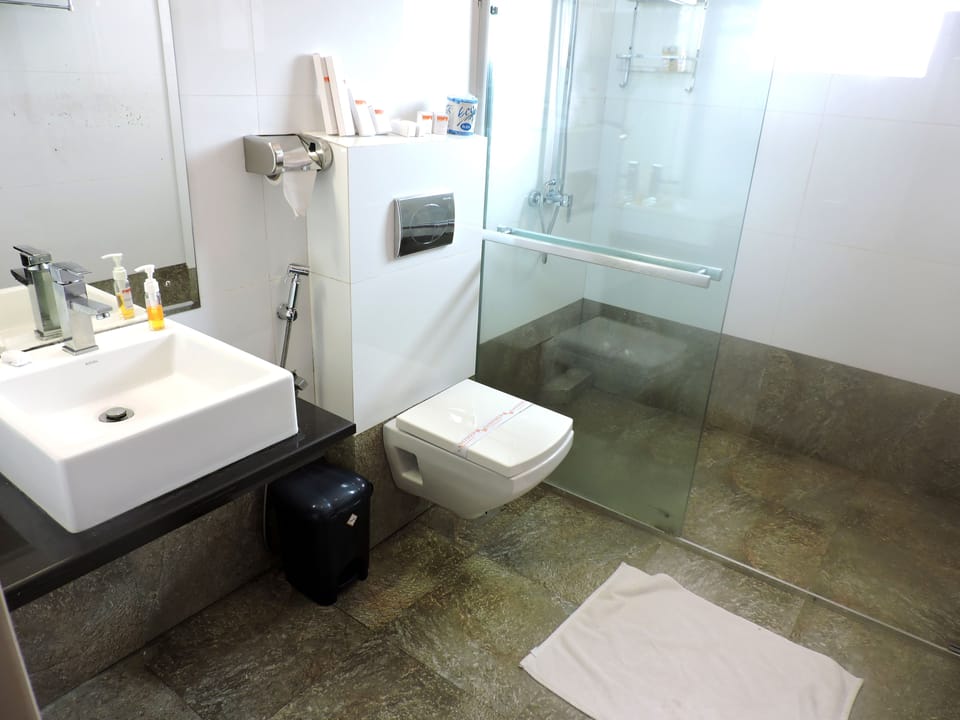 Deluxe Double Room | Bathroom | Shower, free toiletries, hair dryer, bidet