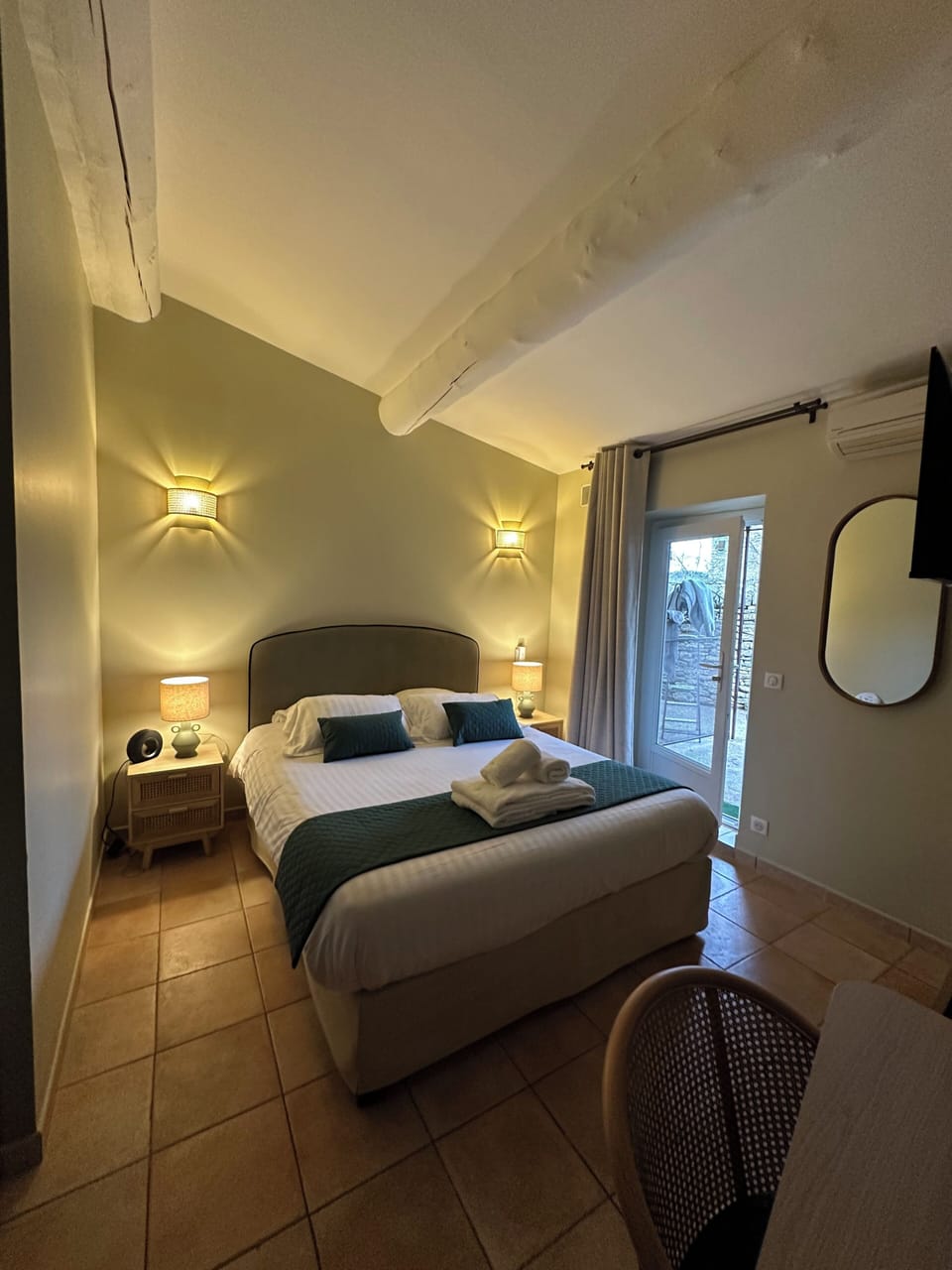 Classic Double Room, 1 Queen Bed, Terrace, Ground Floor | Premium bedding, Select Comfort beds, in-room safe