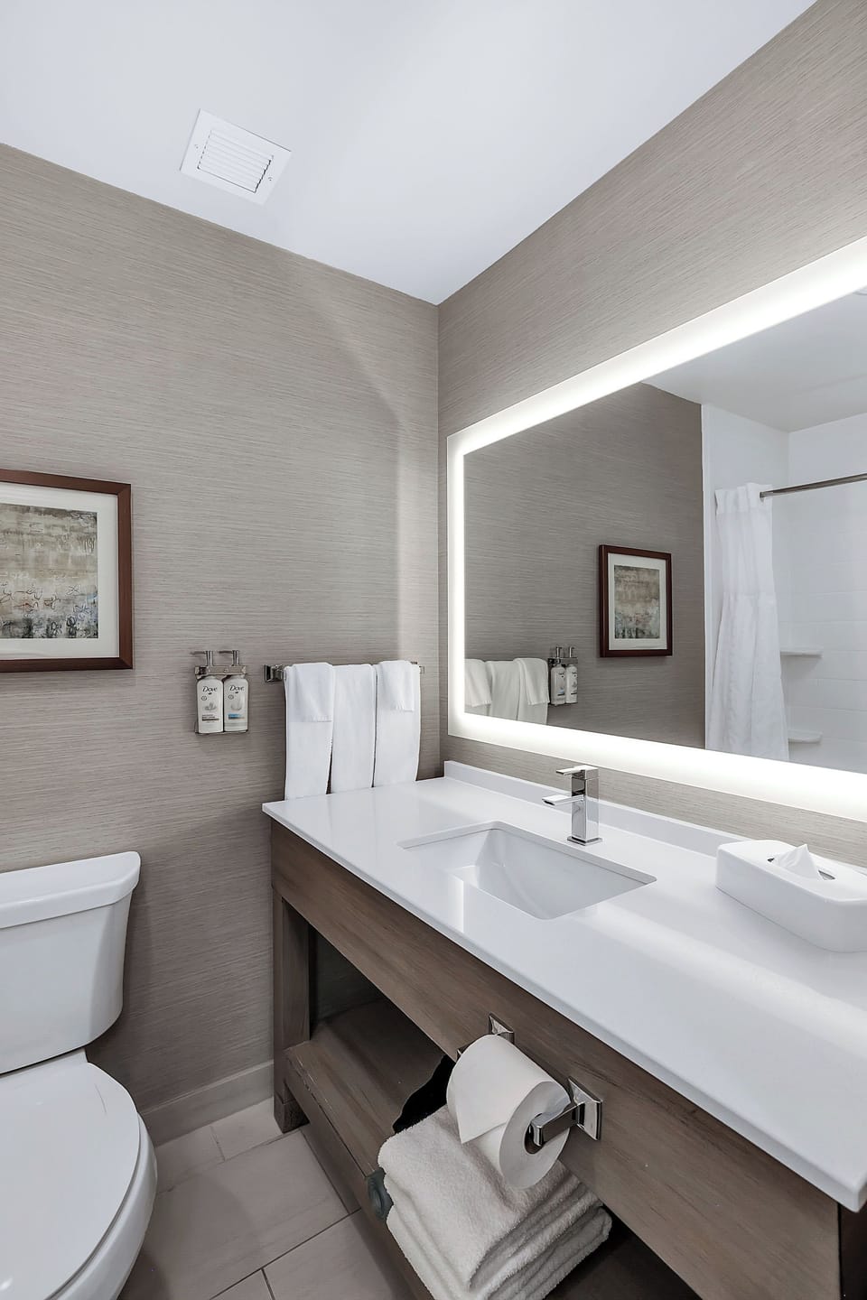 Free toiletries, hair dryer, towels, soap