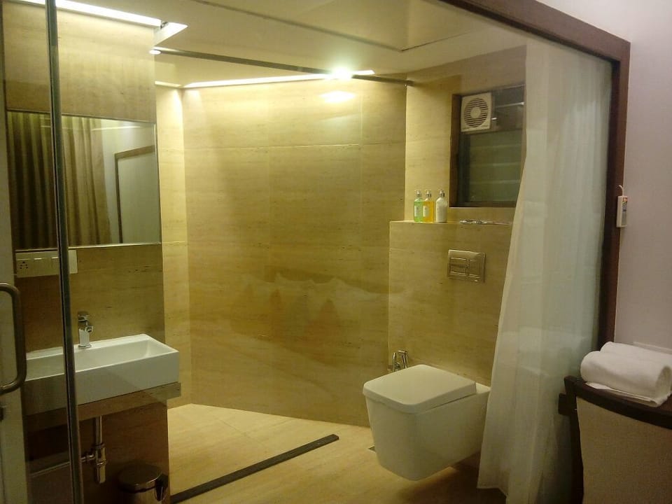 Executive Room, City View | Bathroom | Free toiletries, hair dryer, towels, soap