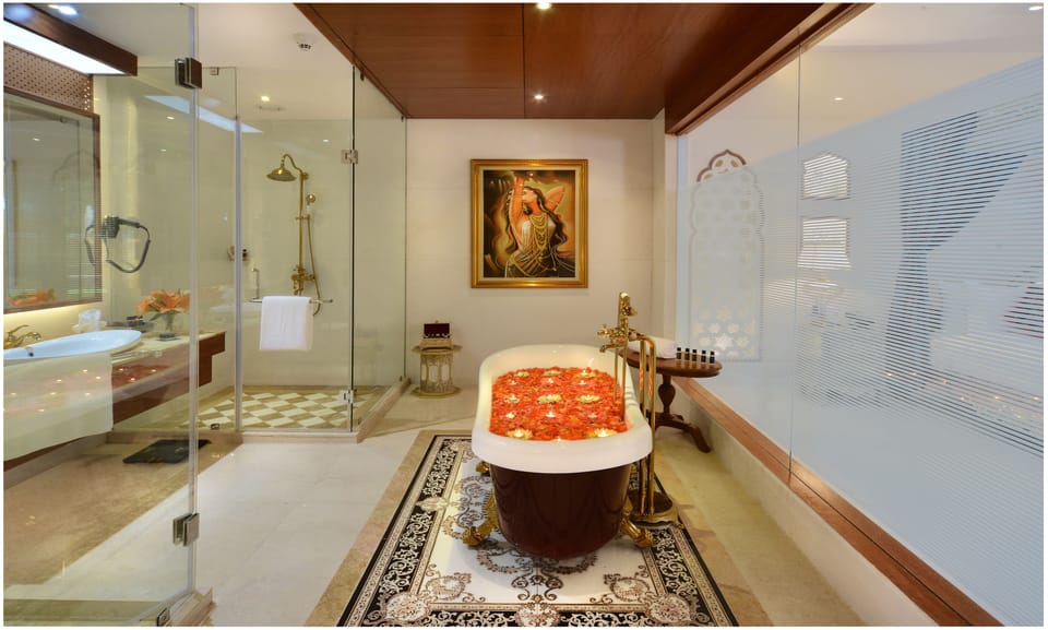 Presidential Suite with Pool | Premium bedding, in-room safe, desk, iron/ironing board
