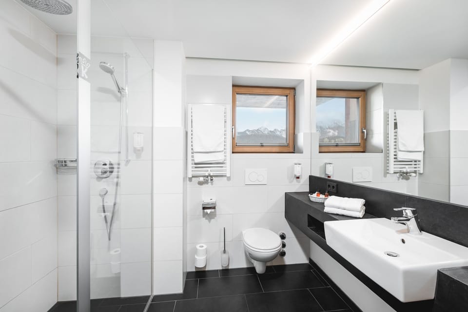 Hypo-allergenic bedding, down comforters, in-room safe