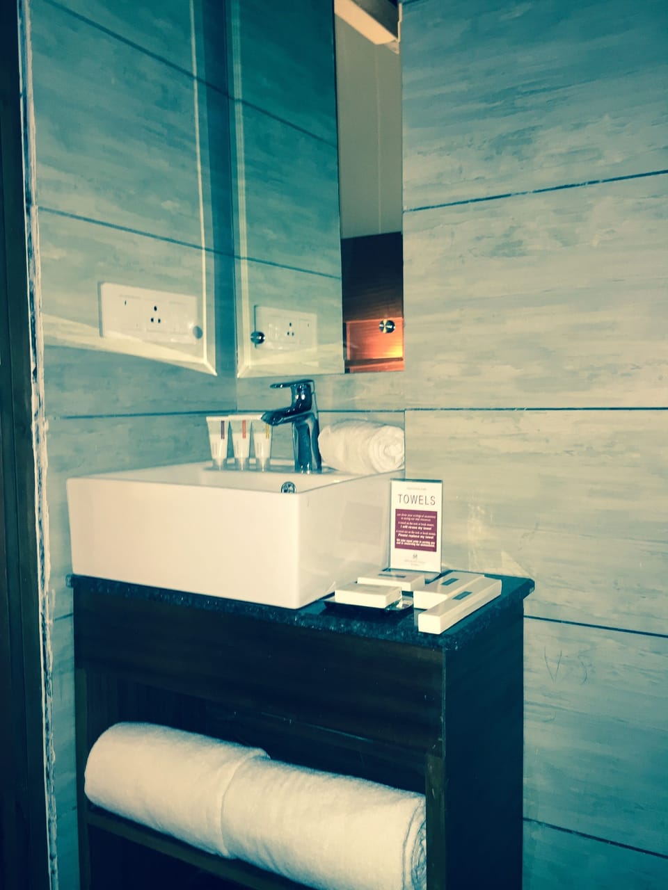 Shower, free toiletries, hair dryer, slippers