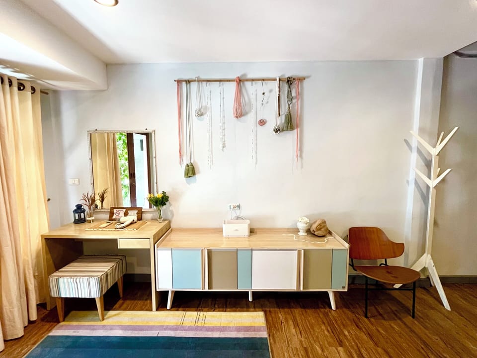 Family Double Room (5-Beach) | Premium bedding, down comforters, desk, laptop workspace