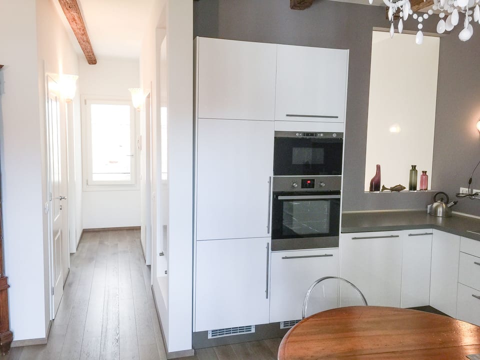 Family Apartment, 3 Bedrooms, Annex Building | Private kitchen | Full-size fridge, microwave, oven, stovetop