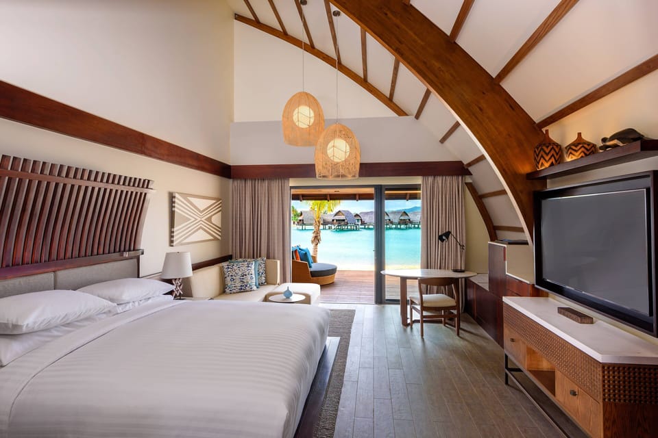 Duplex, 1 King Bed, Balcony (Duplex Lagoon Bure 1 King) | Premium bedding, pillowtop beds, in-room safe, desk