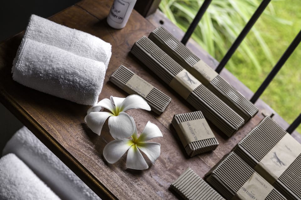 Deluxe Twin Room, Garden View | Bathroom amenities | Shower, rainfall showerhead, free toiletries, hair dryer