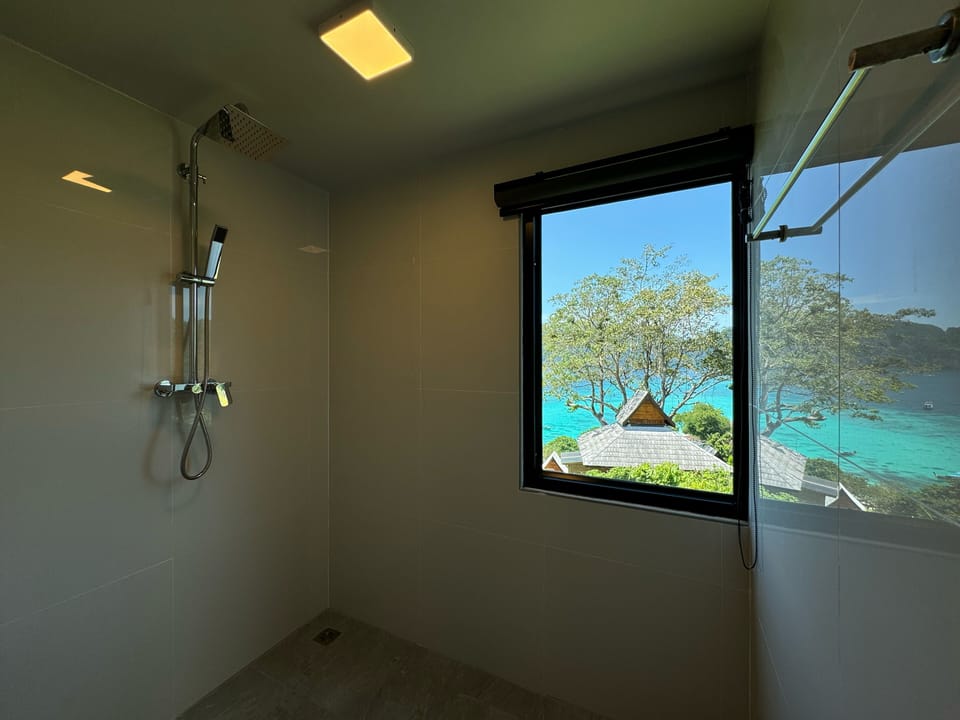 Grand Room | Bathroom | Shower, free toiletries, hair dryer, towels