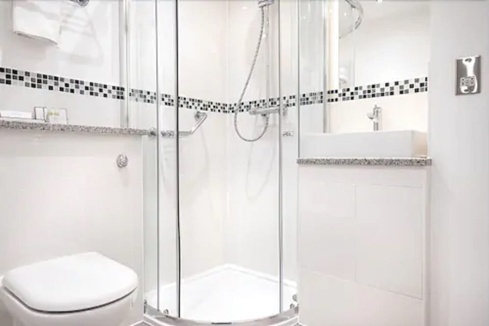 Free toiletries, hair dryer, towels