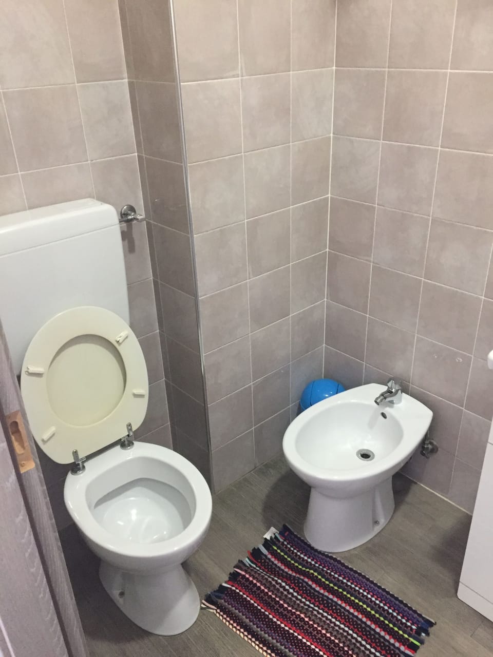Shower, free toiletries, hair dryer, bidet