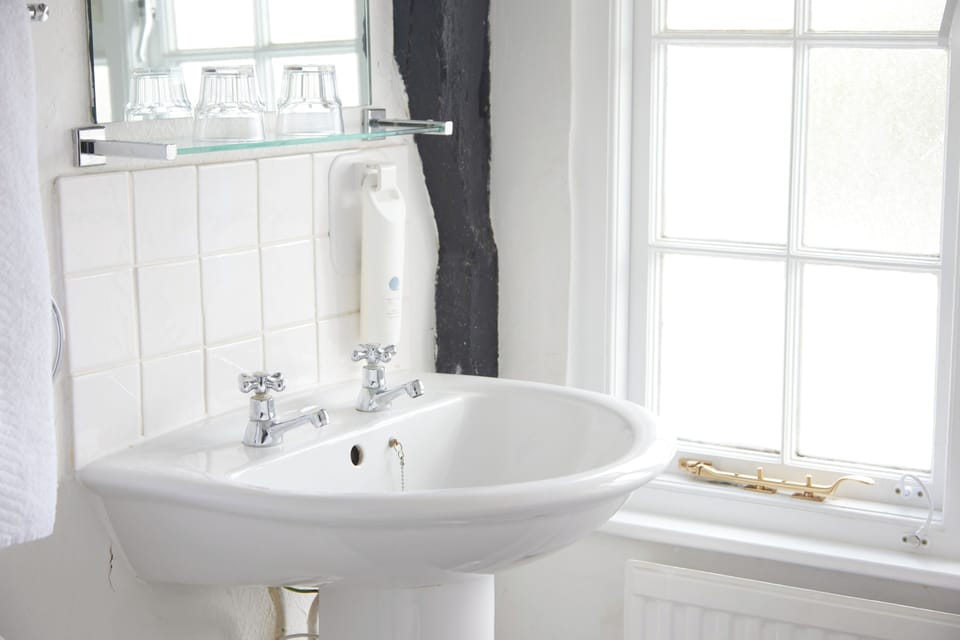 Twin Room | Bathroom | Hair dryer, towels