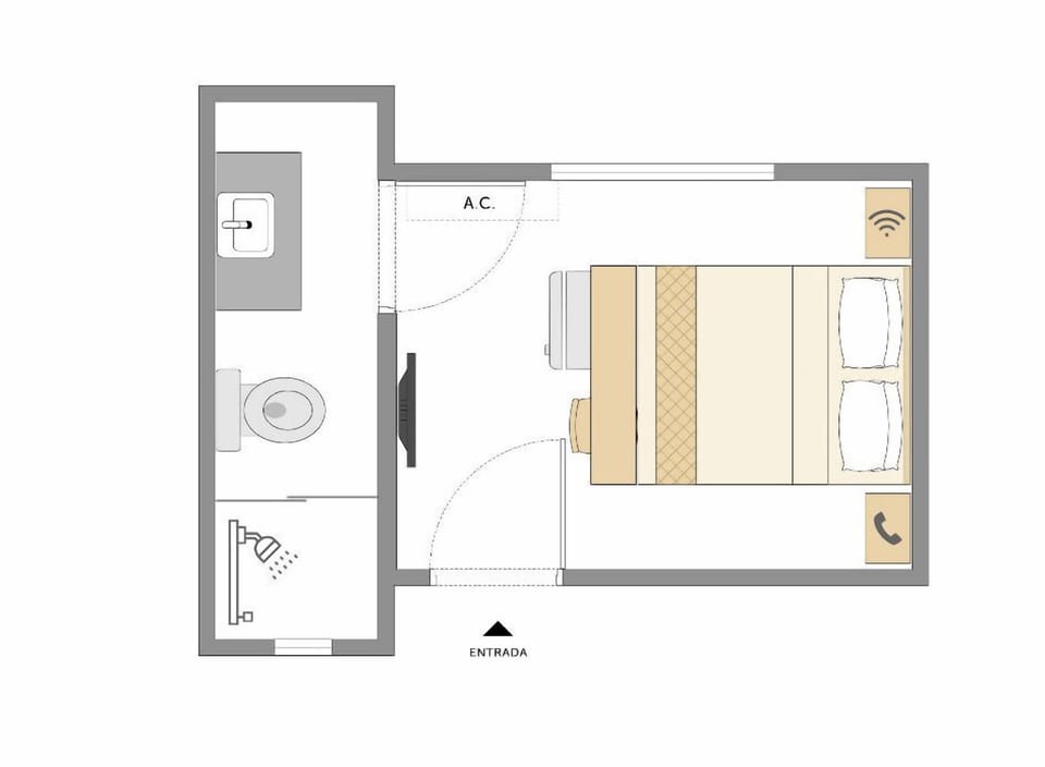 Economy Room | Minibar, desk, iron/ironing board, free WiFi