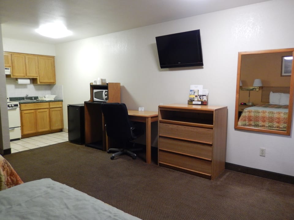 Standard Room, 2 Queen Beds | Desk, blackout drapes, iron/ironing board, free WiFi