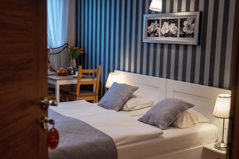 Comfort Double Room | Premium bedding, desk, soundproofing, iron/ironing board