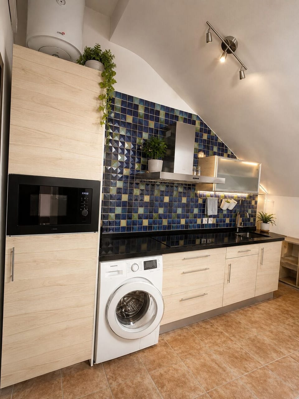 Deluxe Apartment, 1 Bedroom, Patio | Private kitchen | Full-size fridge, microwave, stovetop, espresso maker